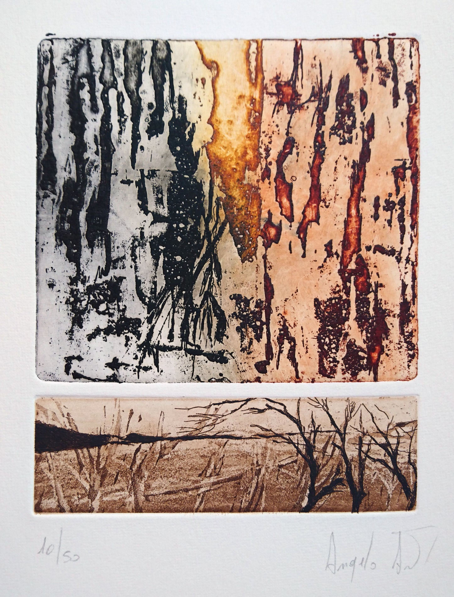 Angelo Ariti - Astratto - incisione - Galleria Quadrifoglio