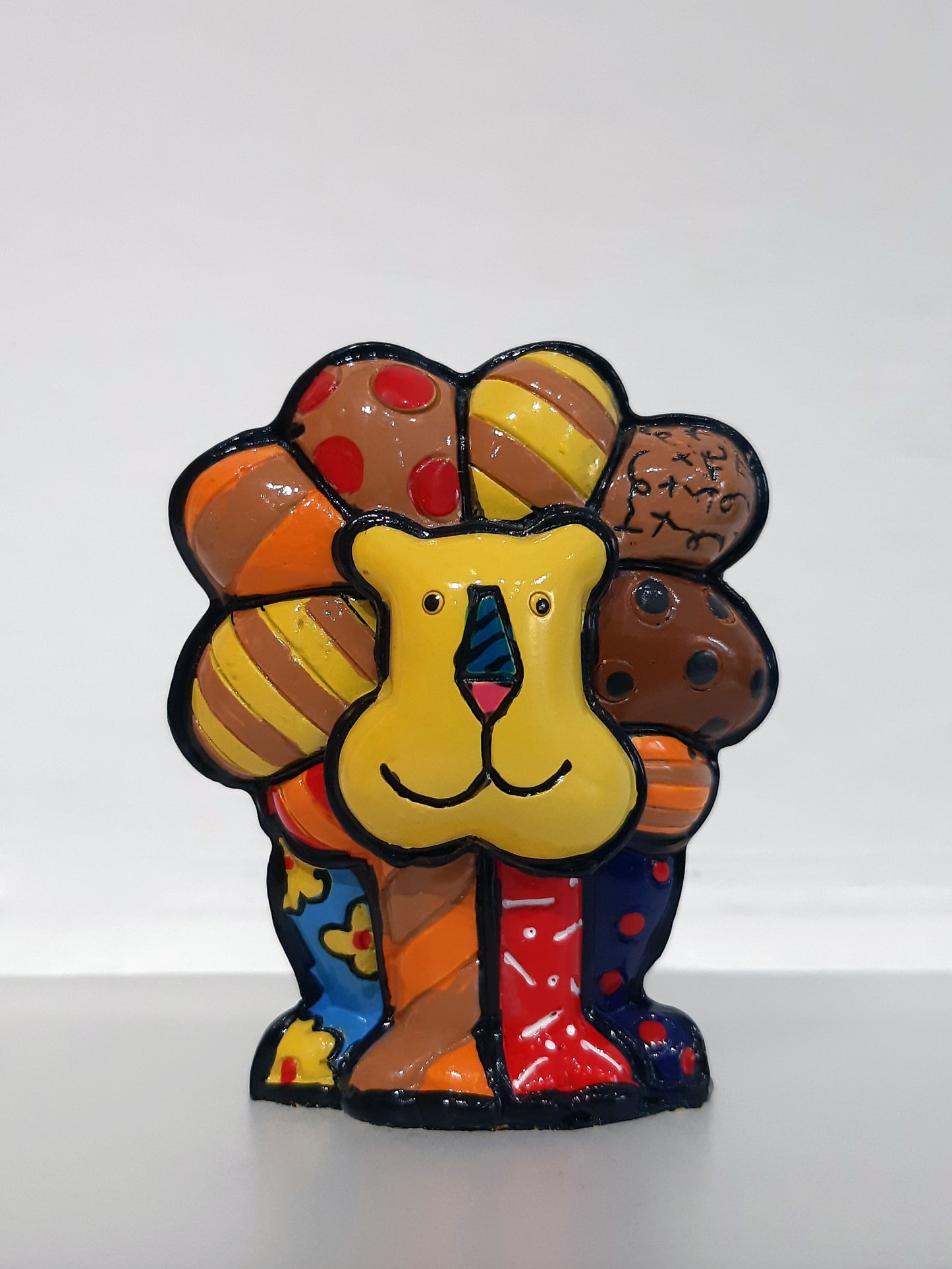 Romero Britto - Mini animal Leone - Galleria d'arte Quadrifoglio