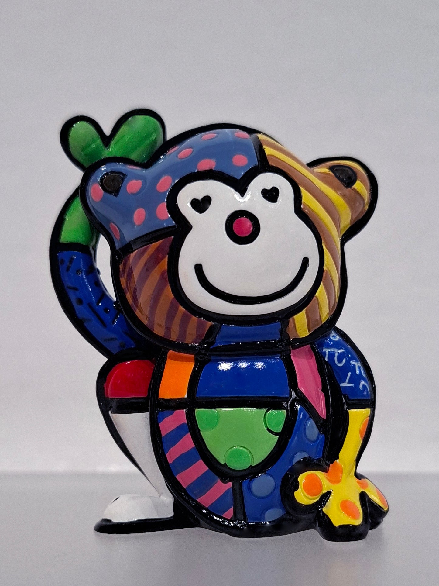 Romero Britto - figure mini animal - scimmia -Galleria Quadrifoglio