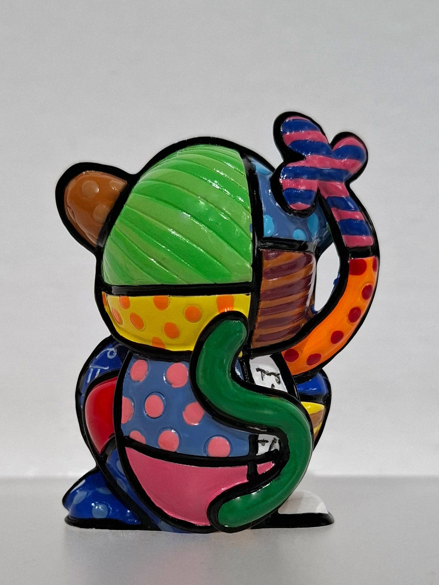 Romero Britto - figure mini animal - scimmia -Galleria Quadrifoglio
