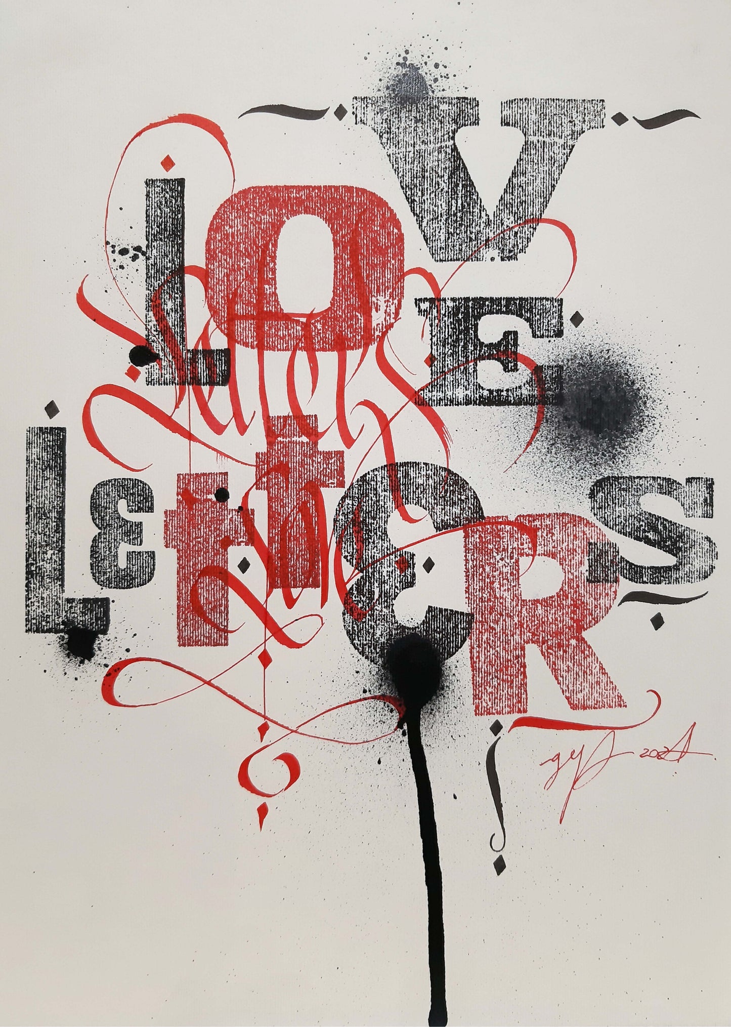 Gep Caserta - Love Letters - Galleria d'arte Quadrifoglio