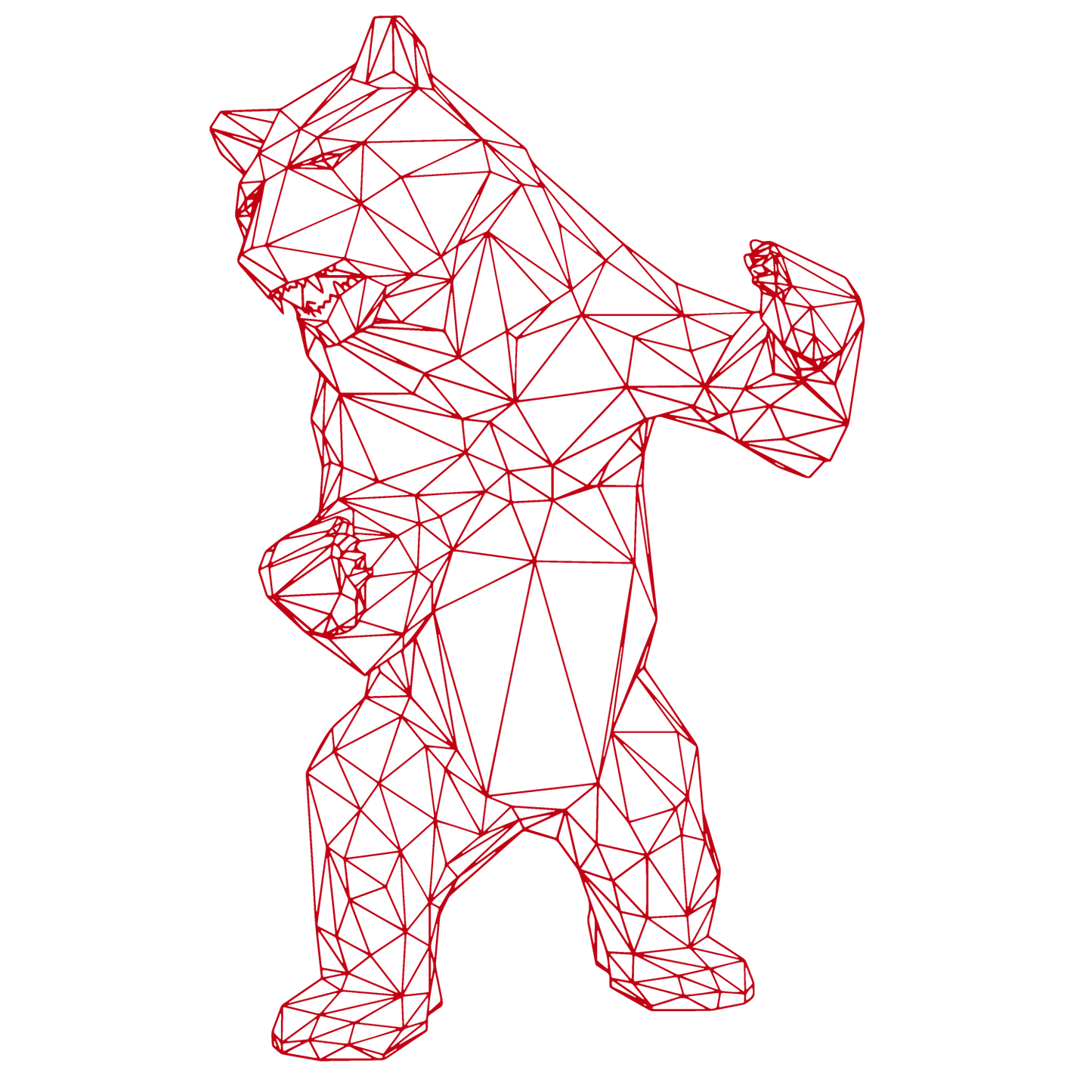 Richard Orlinski - Bear Spirit Gold Pink edition