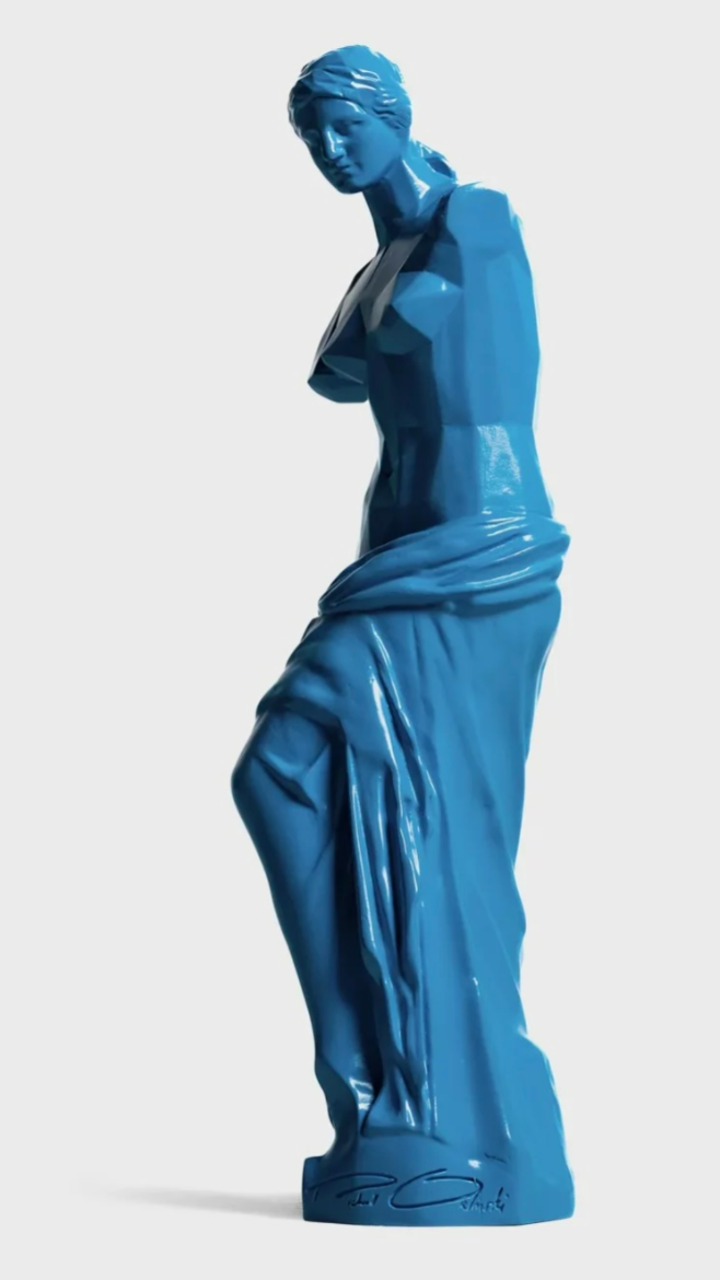 Richard_Orlinski_-_Venere_di_Milo_azzurro_-_Galleria_Quadrifoglio