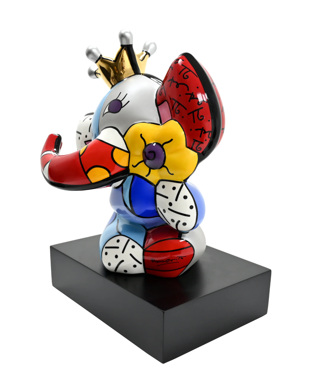Romero Britto - Spring Elephant - Galleria d'arte Quadrifoglio