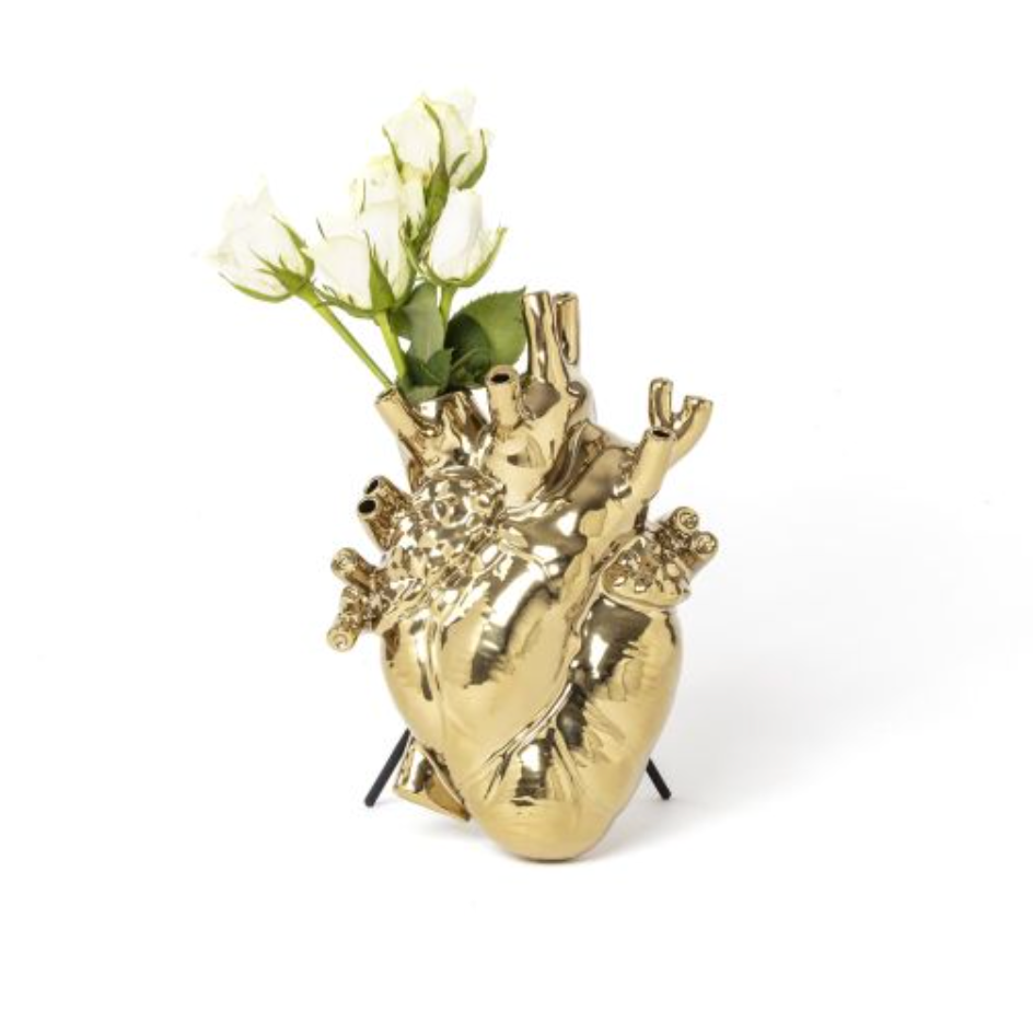 Seletti - Love in bloom gold - vaso Galleria Quadrifoglio