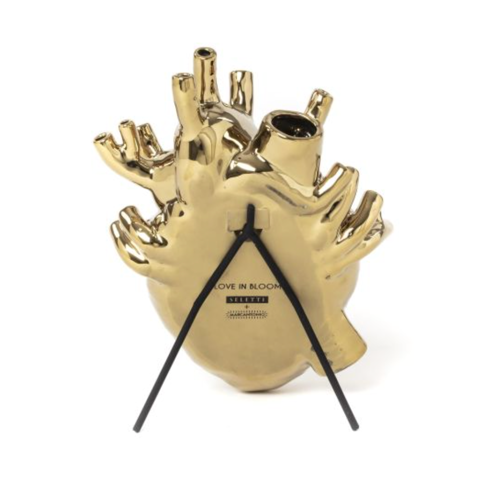 Seletti - Love in bloom gold - vaso Galleria Quadrifoglio