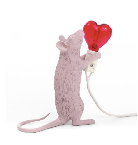 Seletti - Mouse lamp love - Galleria Quadrifoglio
