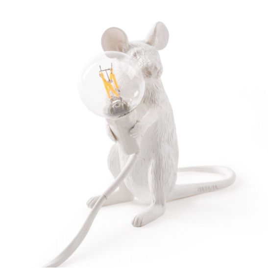 Seletti - Mouse Lamp white - Galleria Quadrifoglio