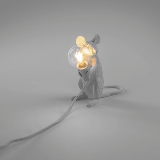 Seletti - Mouse Lamp white - Galleria Quadrifoglio