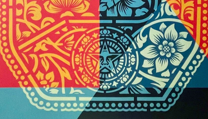 Obey-dettaglio litografia