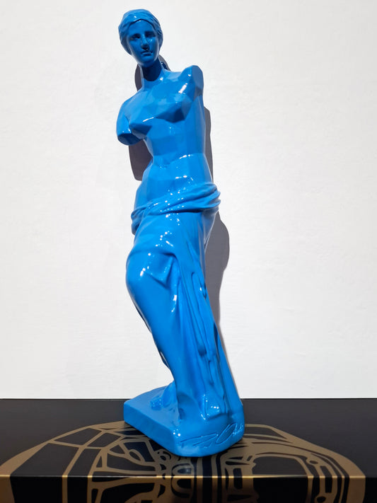 Richard_Orlinski_-_Venere_di_Milo_azzurro_-_Galleria_Quadrifoglio