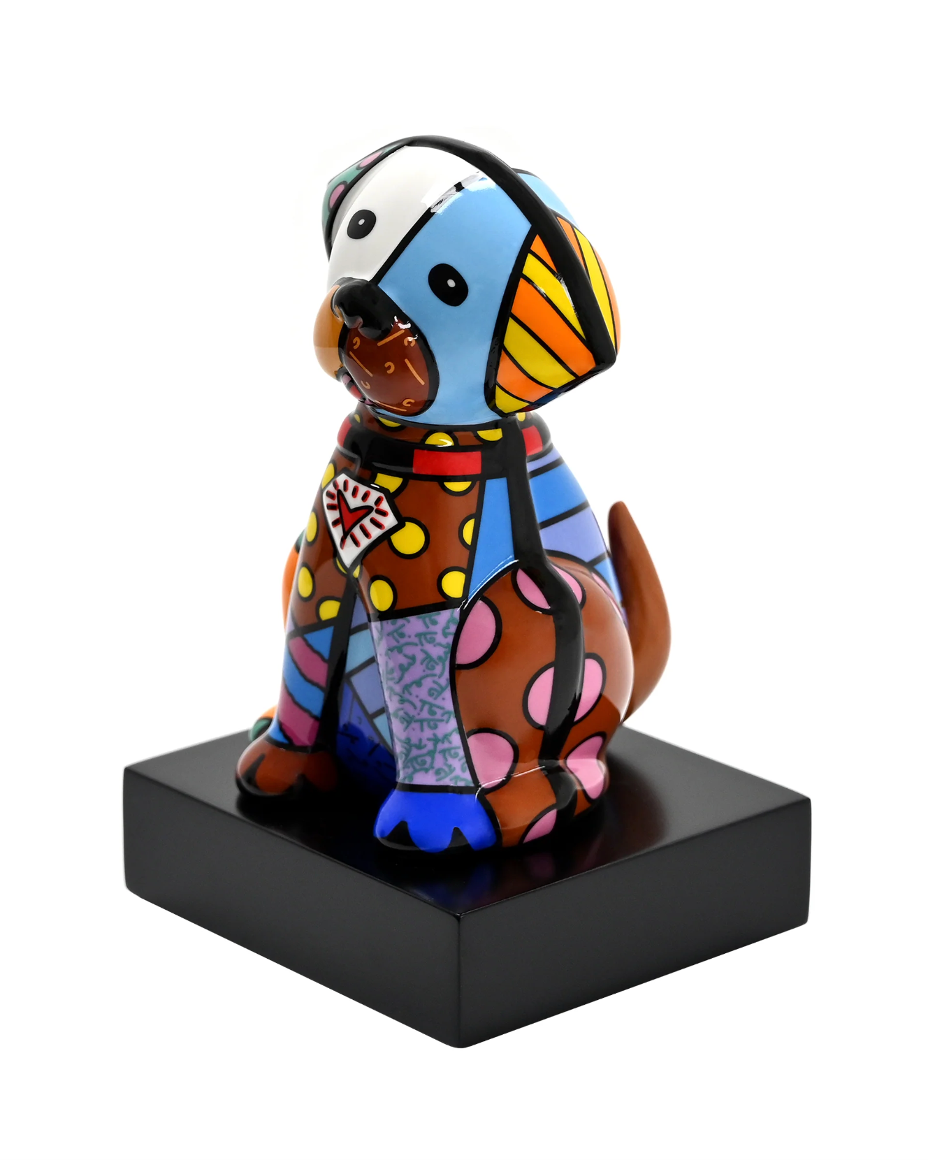 Romero Britto - Baby Blue - cane in porcellana 