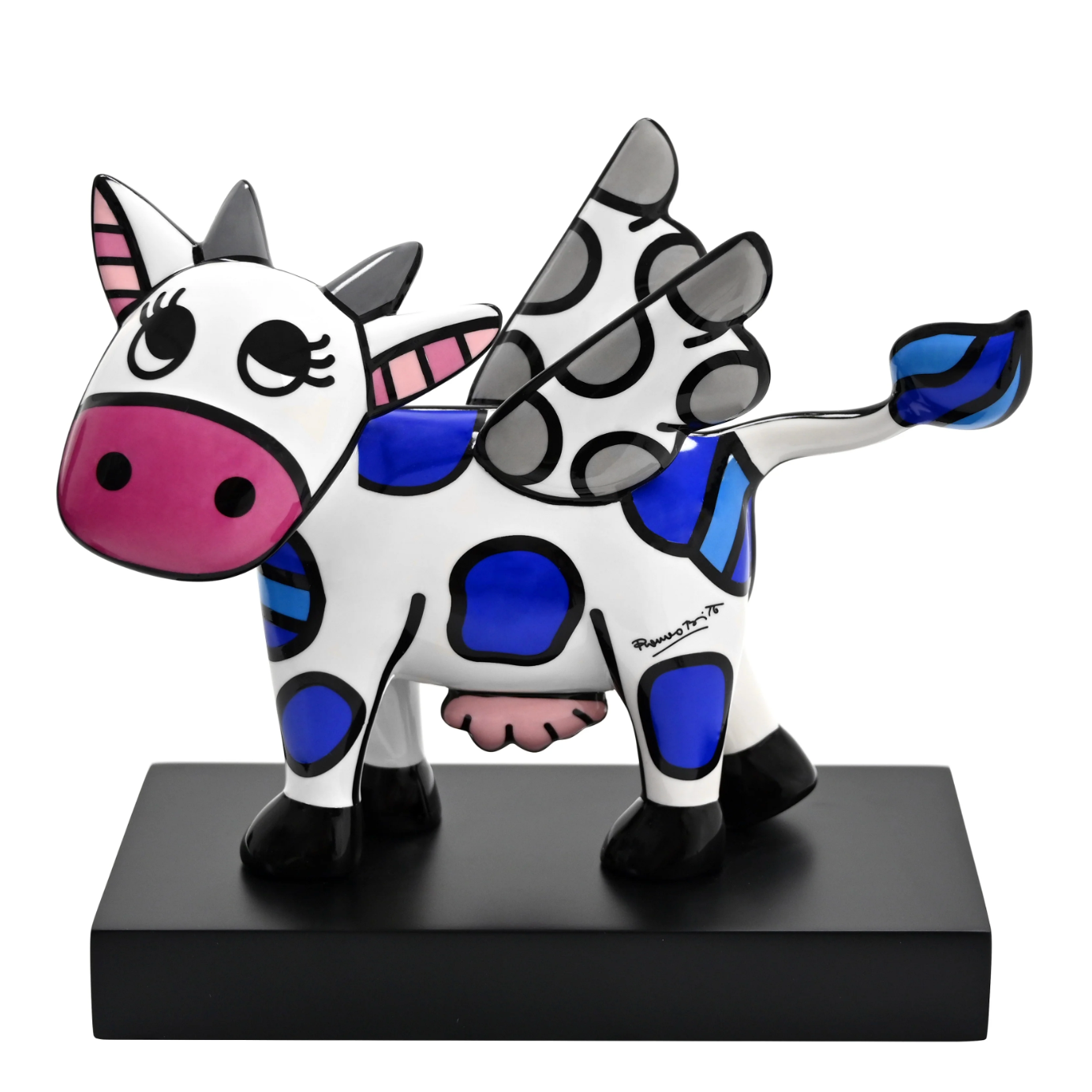Romero Britto - Flying Cow - porcellana 