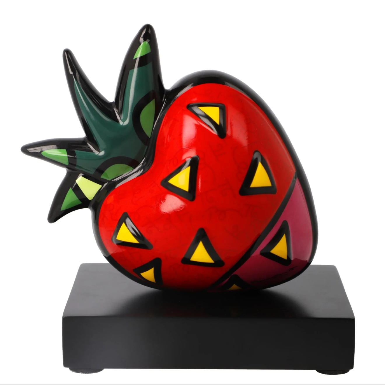 Romero Britto - Strawberry - Galleria d'arte Quadrifoglio