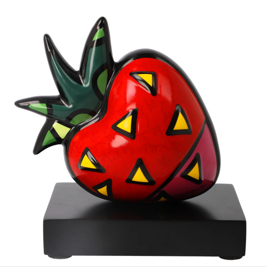Romero Britto - Strawberry - Galleria d'arte Quadrifoglio