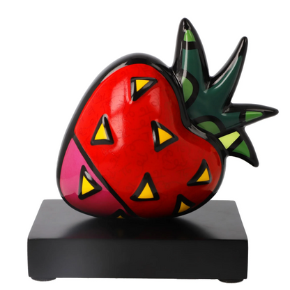 Romero Britto - Strawberry - Galleria d'arte Quadrifoglio