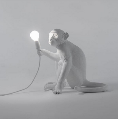 Seletti - monkey lamp white - Galleria Quadrifoglio