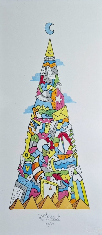 Skim - opere pop art street art - Evoluzione - trittico litografia