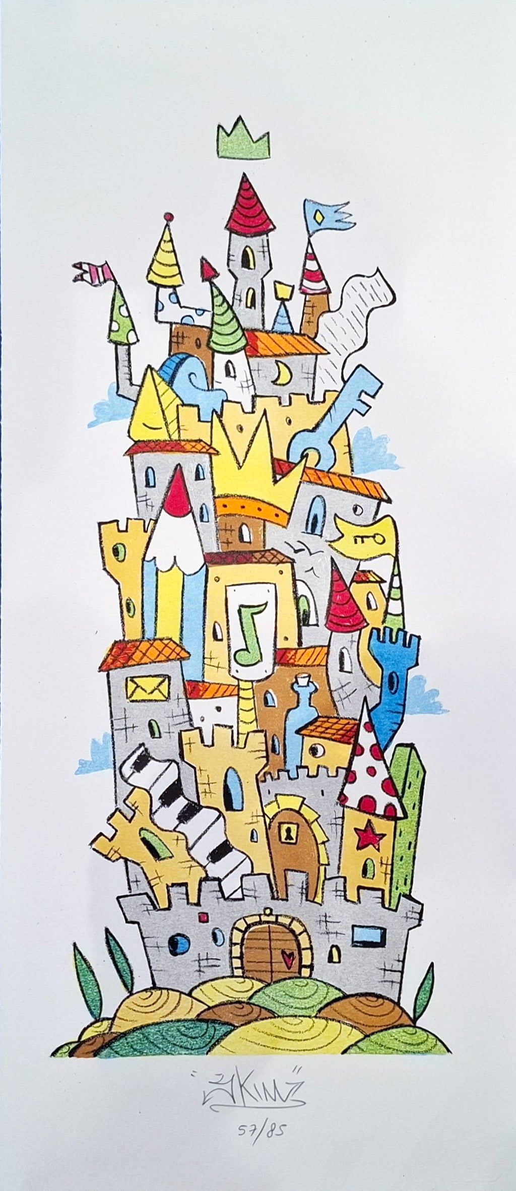 Skim - opere pop art street art - Evoluzione trittico litografia